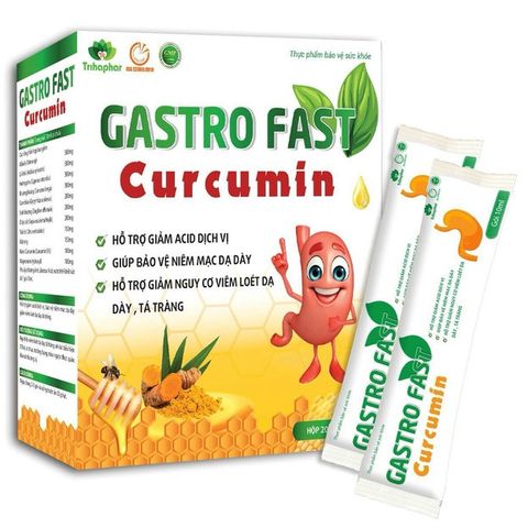 Gastro Fast Curcumin - Hỗ trợ giảm đau dạ dày, tá tràng (H/20 gói)