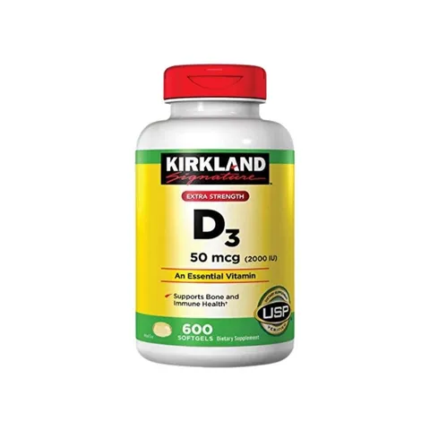 Viên uống Kirkland Signature Vitamin D3 2000IU 600 viên
