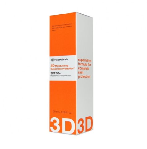 Kem Chống Nắng Md: Ceuticals 3D Bảo Vệ Da SPF50+ - Dưỡng Ẩm, Chống UVA/UVB, Dành Cho Da Nhạy Cảm 50ml
