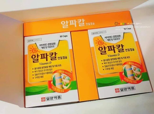 Viên uống bổ sung Alfacalcidol Vitamin D - Hỗ trợ ngăn ngừa loãng xương, mềm xương và đau lưng - Hộp 180 viên ILYANG Hàn Quốc