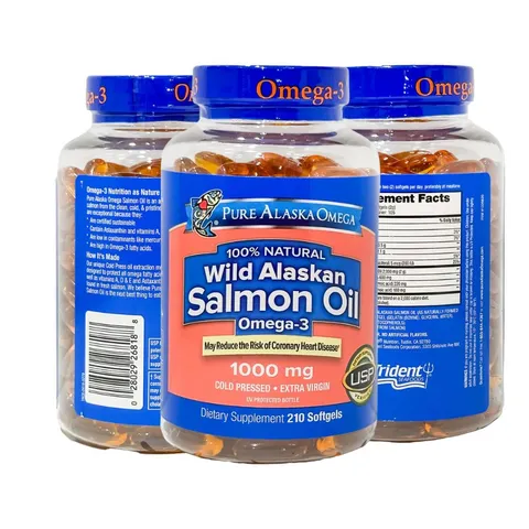Pure Alaska Omega Wild Salmon Oil 1000mg viên dầu cá hồi 210 viên