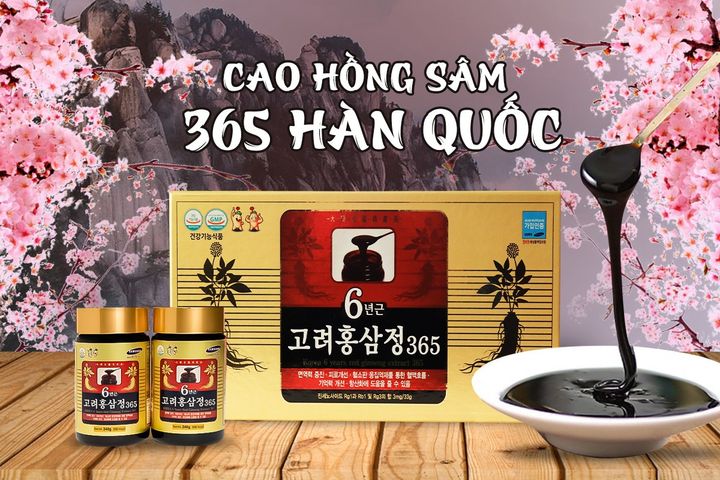 Set 2 Lọ Cao Hồng Sâm 365 Hàn Quốc Chính Hãng - Thực Phẩm Chức Năng Tăng Cường Sức Khỏe và Đề Kháng Tốt Nhất