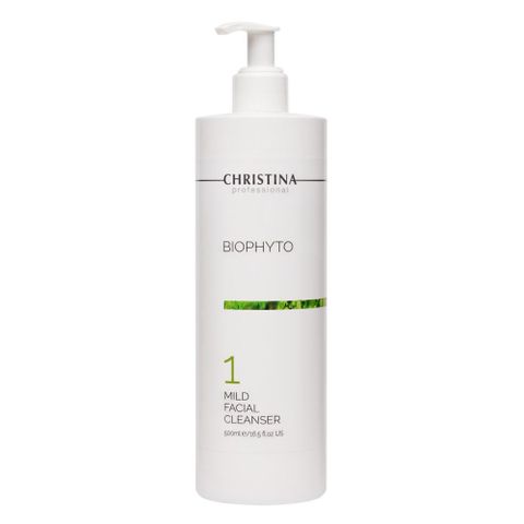 Sữa Rửa Mặt Làm Sạch Sâu Christina Biophyto 1 - Chiết Xuất Trà Xanh 500ml - Giúp Sạch Bụi Bẩn, Thông Thoáng Da