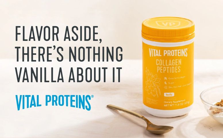 Bột Collagen Thủy Phân Vital Proteins 327gr - Hỗ Trợ Cải Thiện Da, Tóc, Móng & Khớp, Dễ Tiêu Hóa với Hương Vani Tự Nhiên