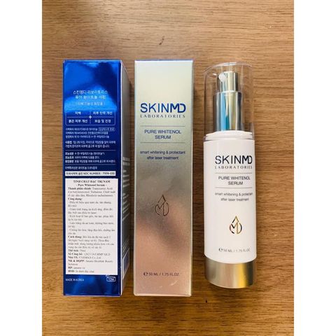 Tinh Chất Sạch Nám Chuyên Sâu SkinMD Pure Whitenol Serum 50ml - Giúp Làm Trắng Da, Ngăn Ngừa Sắc Tố, Dưỡng Ẩm Da Mượt Mà