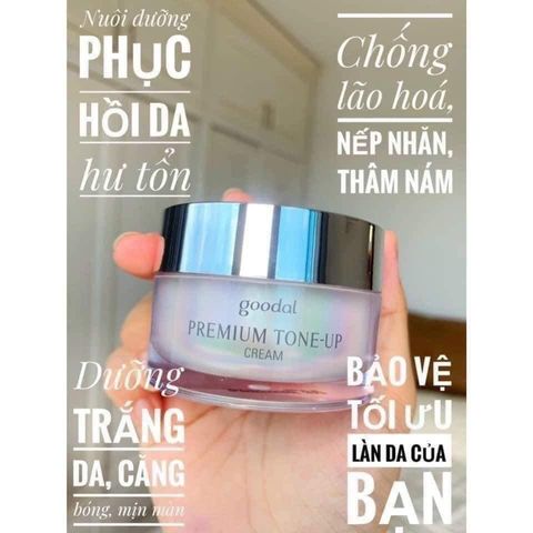 Kem Ốc Sên Hàn Quốc Goodal Premium Tone Up Cream 30ml - Dưỡng Trắng Da, Mờ Nám, Chống Lão Hóa, Chất Nhũ Tự Nhiên