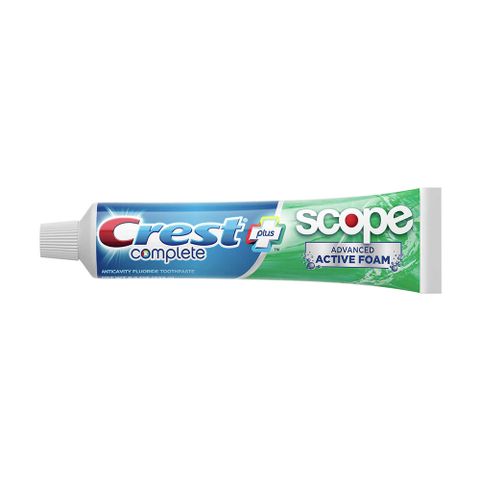 Kem Đánh Răng Crest Complete Extra Whitening Scope 232g - Chống Sâu Răng, Làm Trắng Tối Ưu, Hơi Thở Thơm Mát