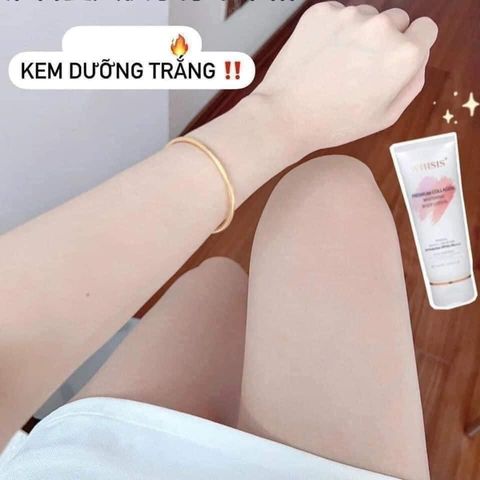 Kem Dưỡng Thể Trắng Da Chống Nắng Whisis Premium Collagen Whitening