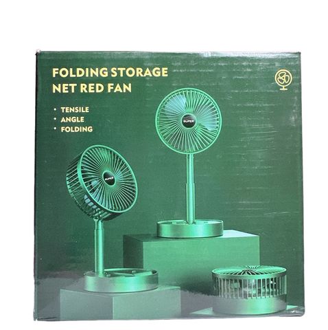 Quạt Tích Điện Gấp Gọn Mini Fan - Xoay 180 Độ, 3 Tốc Độ Gió, Sạc USB - Giải Pháp Tiện Lợi Dành Cho Sinh Viên và Văn Phòng