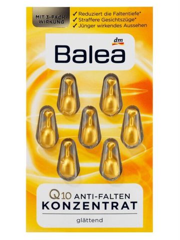 Serum viên nang Balea Q10 giảm nhăn, trẻ hóa da, 7 viên, Đức