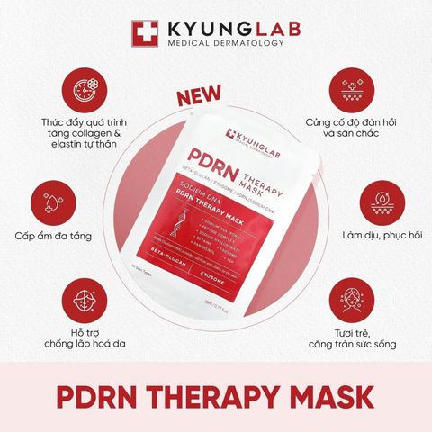 Combo 10 Mặt Nạ Kyung Lab PDRN Therapy Mask Cấp Ẩm Phục Hồi - Dưỡng Da Chống Lão Hóa, Tăng Độ Đàn Hồi, Phục Hồi Da Sau Thẩm Mỹ