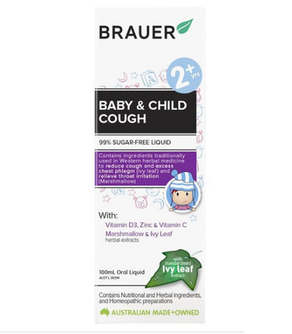 Siro ho Brauer Baby & Child Cough cho bé trên 2 tuổi 100ml