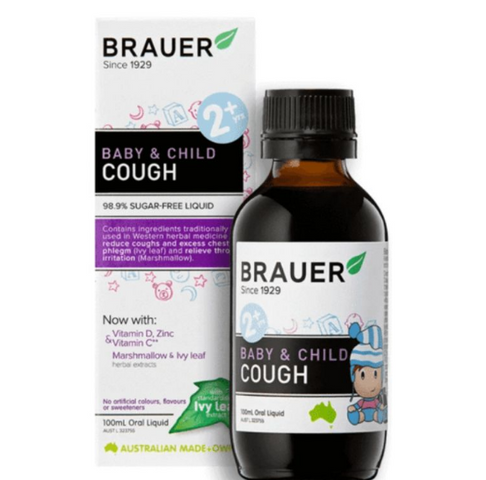 Siro ho Brauer Baby & Child Cough cho bé trên 2 tuổi 100ml