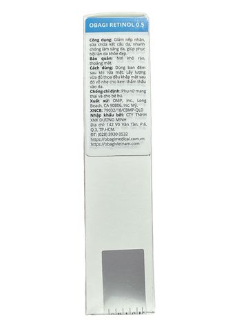 Kem Dưỡng Da Trẻ Hóa Obagi 360 Retinol 0.5% 28g - Ngừa Mụn, Chống Lão Hóa, Nhập Khẩu Mỹ, Phục Hồi Da Khỏe Mạnh