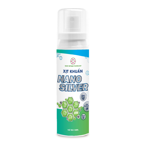 Chai Xịt Diệt Khuẩn Nano Bạc 30ppm - Khử Mùi, Diệt Vi Khuẩn, Virus an toàn cho gia đình và trẻ em - Công Nghệ Nano Việt Nam