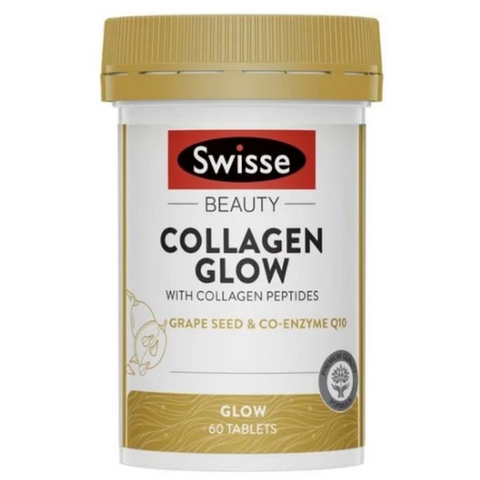 Viên uống hỗ trợ đẹp da Swisse Beauty Collagen Glow 60 viên Úc