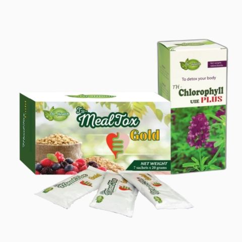 TH Mealtox Gold - Thực Phẩm Bảo Vệ Sức Khỏe Giảm Cân, Detox, Hỗ Trợ Tiêu Hóa, Bổ Sung Chất Xơ - Hộp 30 Gói