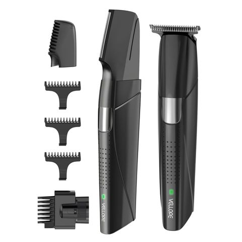 Máy cạo râu sạc Pin Vellope Nhật Bản 3 in 1 - Cắt tóc, tỉa lông cơ thể, chống nước, chuyên nghiệp, tiện lợi