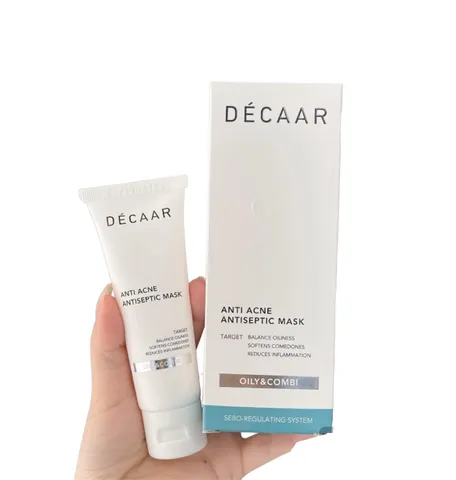 Mặt nạ Décaar Anti-Acne Antiseptic làm sạch mụn và kiểm soát dầu nhờn