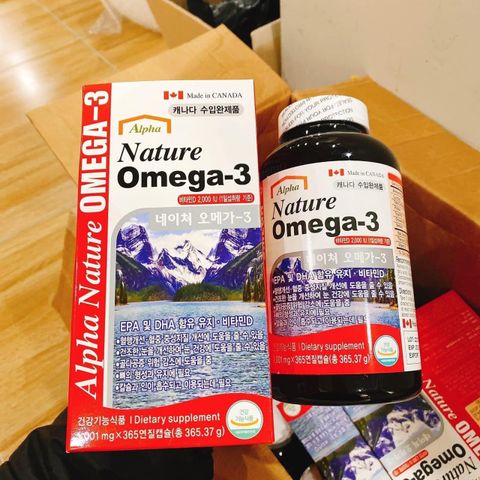 Dầu cá Alpha Nature Omega-3 lọ 365 viên cho cả gia đình