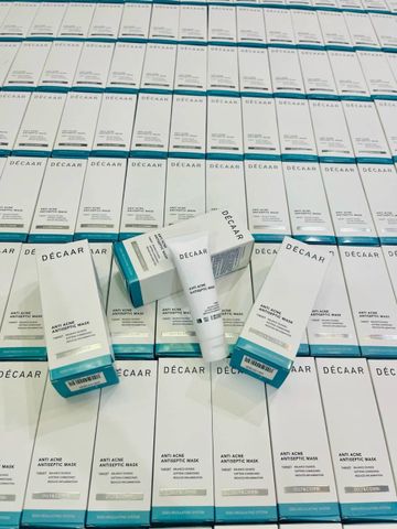 Mặt Nạ Décaar Anti-Acne Antiseptic 50ml - Hỗ Trợ Giảm Mụn, Kiểm Soát Dầu Nhờn và Se Khít Lỗ Chân Lông cho Da Dầu và Dễ Nổi Mụn