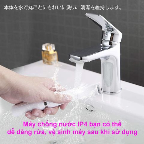Máy Cạo Lông 4 Trong 1 Bayata Nhật Bản - Thiết Bị Làm Đẹp Đa Năng Sạc Điện, Tỉa Lông Cơ Thể, Mặt, Vùng Bikini