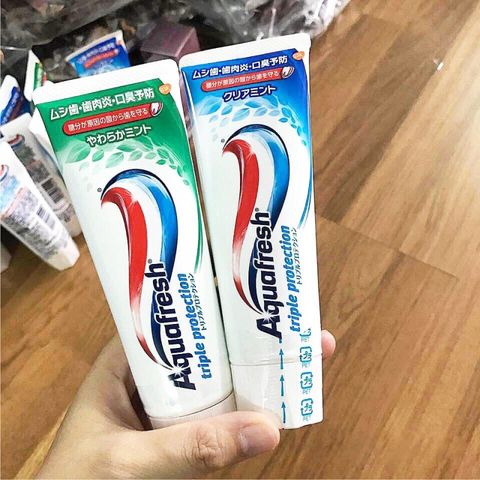 Kem Đánh Răng Aquafresh Nhật Bản 140g Đủ Màu