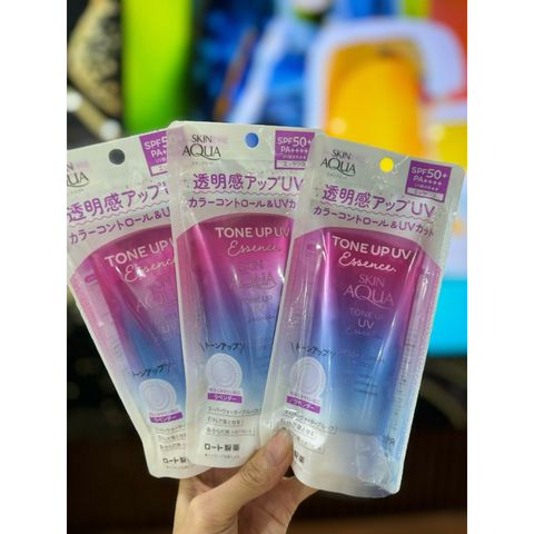Kem Chống Nắng Skin Aqua Tone Up UV Essence SPF 50+ PA++++ Nhật Bản - Dưỡng Da, Điều Chỉnh Màu Sắc, Chống Nắng Hiệu Quả, 80g