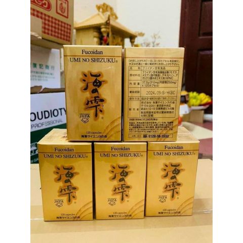 Viên Uống Tảo Nâu Fucoidan Umi No Shizuku - Bổ Sung Sức Khỏe, 120 Viên Nhật Bản, Tăng Cường Sức Đề Kháng, Chất Lượng Cao