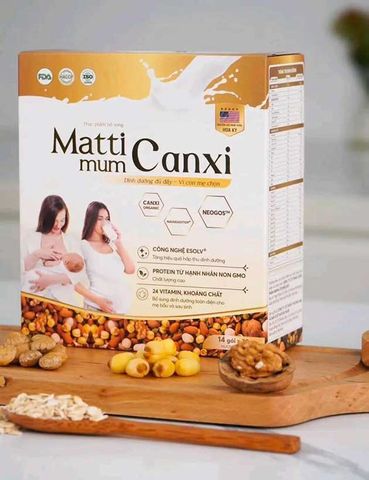 Matti Mum Canxi Sữa hạt cho mẹ bầu và sau sinh