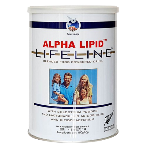 Sữa Non Kháng Thể Alpha Lipid Lifeline 450g - Hỗ Trợ Tăng Cường Đề Kháng, Miễn Dịch, Phục Hồi Sức Khỏe Ổn Định Cho Người Mới Ốm Dậy
