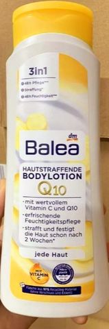 Dưỡng Thể Trắng Mịn Da & Body Balea Q10  400ml, Đức
