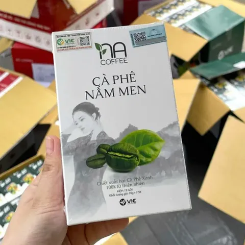 Cà phê nấm men hỗ trợ giảm cân, thải mỡ hộp 12 gói