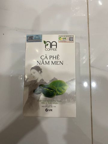 Cà phê nấm men hỗ trợ giảm cân, thải mỡ hộp 12 gói