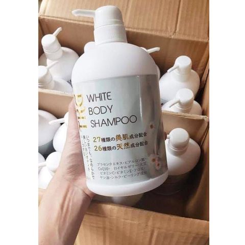 Sữa tắm trắng da Nhật Bản TKG White Body Shampoo 600ml
