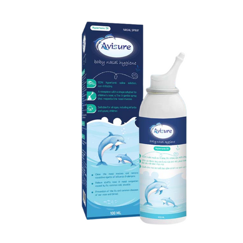 Xịt mũi ưu trương Avisure Hypertonic 3x thông mũi sạch nhầy mới