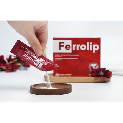 Sắt Sinh Học Ferrolip Liposome Bổ Sung Sắt Cho Mẹ Bầu - Hỗ Trợ Bổ Máu, Dễ Dàng Hấp Thụ, Không Tanh, Chất Lượng Từ Italy