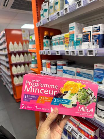 Detox giảm cân 3 giai đoạn Milical programme minceur 21 ống, Pháp
