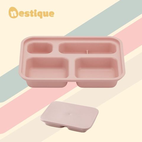 Bộ Khay Ăn Trẻ Em 4 Ngăn Có Nắp Nestique N-21 
