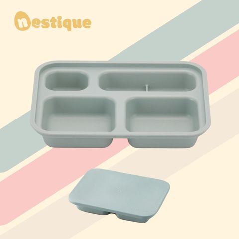 Bộ Khay Ăn Trẻ Em 4 Ngăn Có Nắp Nestique N-21 