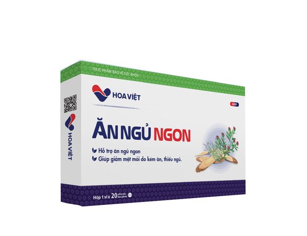 Siro ăn ngủ ngon Hoa Việt tăng đề kháng hộp 20 viên