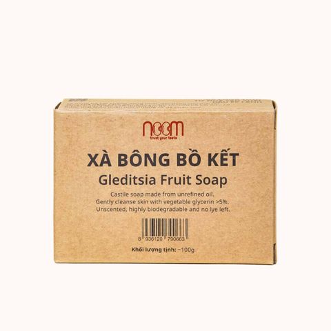 Xà bông bồ kết Noom 100g - Chăm sóc da và tóc, Hỗ trợ gàu, ngứa, Giữ ẩm tự nhiên, Sản phẩm Việt Nam