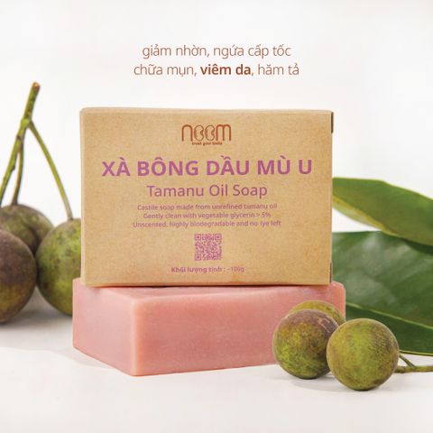Xà bông Dầu Mù U Noom 100g - Chăm Sóc Da Tự Nhiên, Ngăn Ngừa Hăm Tã, Gàu, Mụn - Sản Phẩm Việt Nam An Toàn, Hiệu Quả