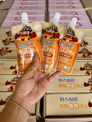 Nước ép hoa quả hữu cơ Lotte hỗ trợ tiêu hóa, tăng đề kháng cho bé