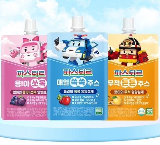 Nước ép hoa quả hữu cơ Lotte hỗ trợ tiêu hóa, tăng đề kháng cho bé