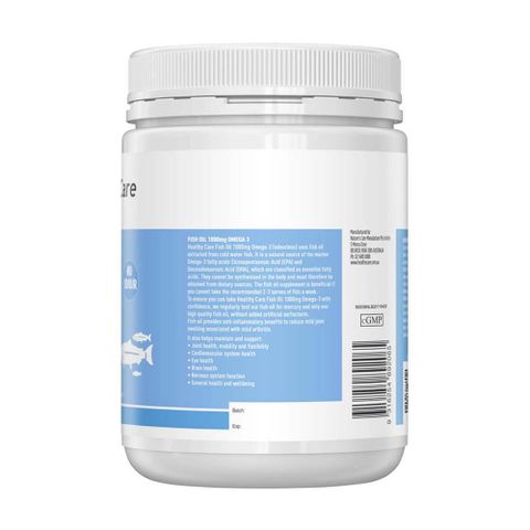 Dầu Cá Healthy Care Omega-3 1000mg - Giúp Hỗ Trợ Tim Mạch và Khớp - 400 Viên, Chất Lượng Úc