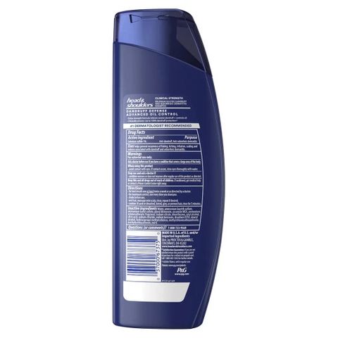 Dầu Gội Head & Shoulders Clinical Strength Tím 400ml - Giảm Gàu, Kiểm Soát Dầu, Hương Cam Chanh Tươi Mát, Dành Cho Nam Nữ