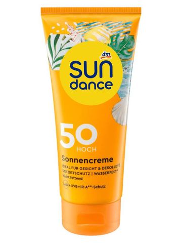 Kem Chống Nắng Sundance SPF 50 100ml - Bảo vệ Da Khỏi UVA/UVB, Không Nhờn, Thích Hợp Cho Da Mặt và Body, Không Thấm Nước