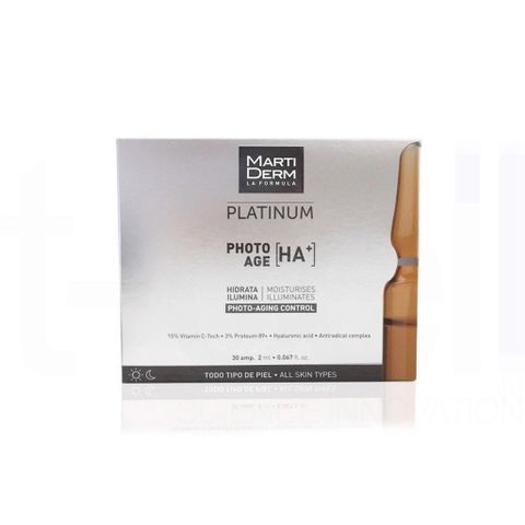 MartiDerm Ampoules 15% Vitamin C Nguyên Chất - Tinh Chất Dưỡng Ẩm Chống Lão Hóa Da, Phục Hồi Da Bị Tổn Thương, 20ml