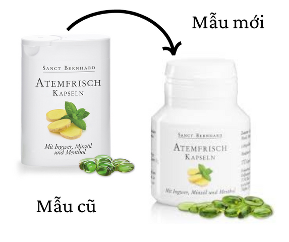 Viên nhai thơm miệng Sanct Bernhard Atemfrisch Kapseln 170 viên [Đức]
